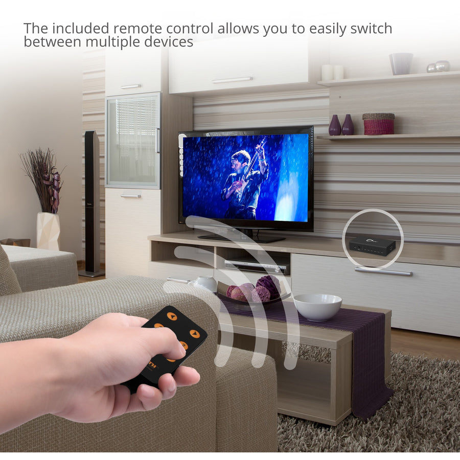 SIIG 5x1 HDMI Switch 4K CE-H23012-S1