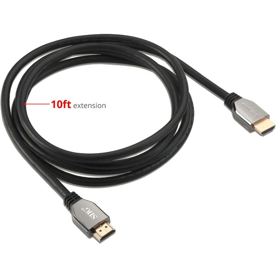 SIIG 8K Ultra High Speed HDMI Cable - 10ft CB-H21611-S1