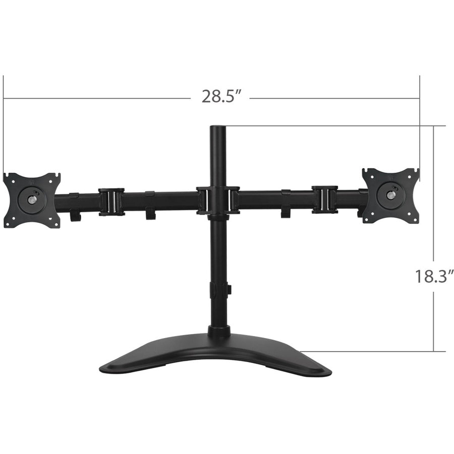 SIIG Articulated Freestanding Dual Monitor Desk Stand - 13-27"" CE-MT1U12-S1