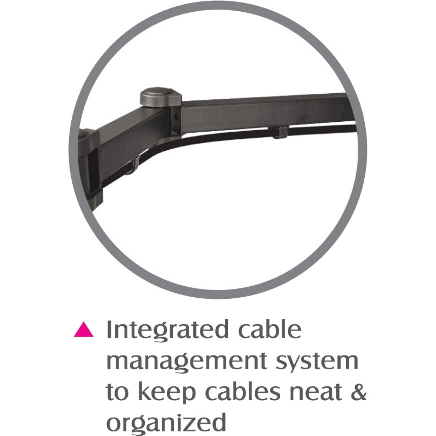 SIIG Articulating Quad Monitor Desk Mount - 13 to 27"" CE-MT0S12-S1