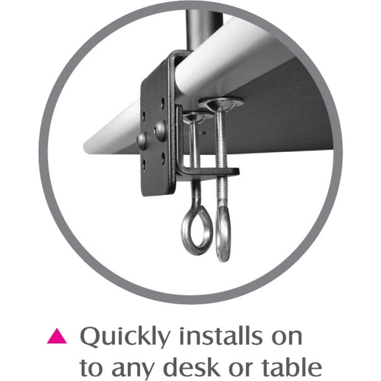 SIIG Articulating Quad Monitor Desk Mount - 13 to 27"" CE-MT0S12-S1