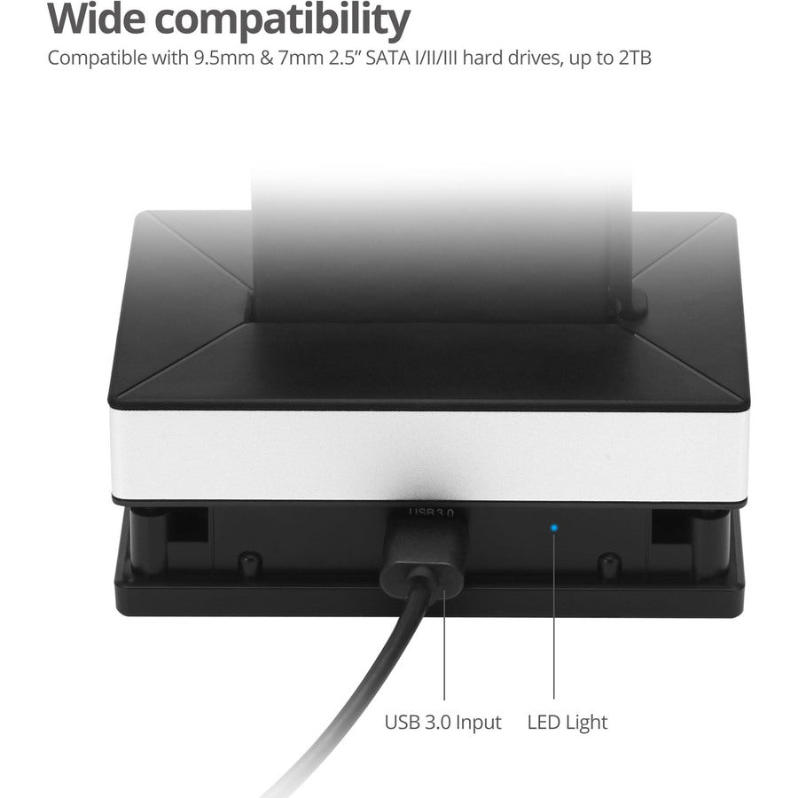 SIIG Drive Dock - USB 3.0 Host Interface - UASP Support External - Black JU-SA0V11-S1