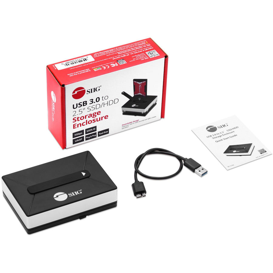 SIIG Drive Dock - USB 3.0 Host Interface - UASP Support External - Black JU-SA0V11-S1