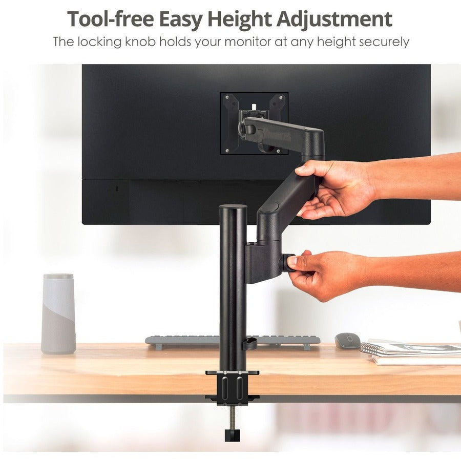 SIIG Dual Arm Pole Multi-Angle Replaceable Articulating Monitor Desk Mount - 14 to 30" - Max Load 17.6lbs each - Expandable Slide Rails Design - up to 4 monitors" CE-MT3E11-S1