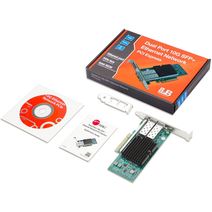 SIIG Dual Port 10G SFP+ Ethernet Network PCI Express LB-GE0511-S1