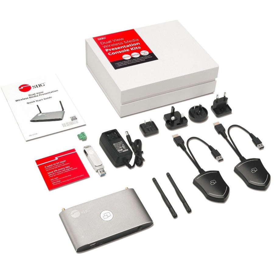 SIIG Dual View Wireless Media Presentation Kit CE-H26611-S1