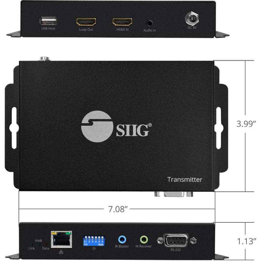SIIG HDMI 2.0 4k@60Hz Over IP Matrix and Video Wall - Transmitter CE-H25211-S1