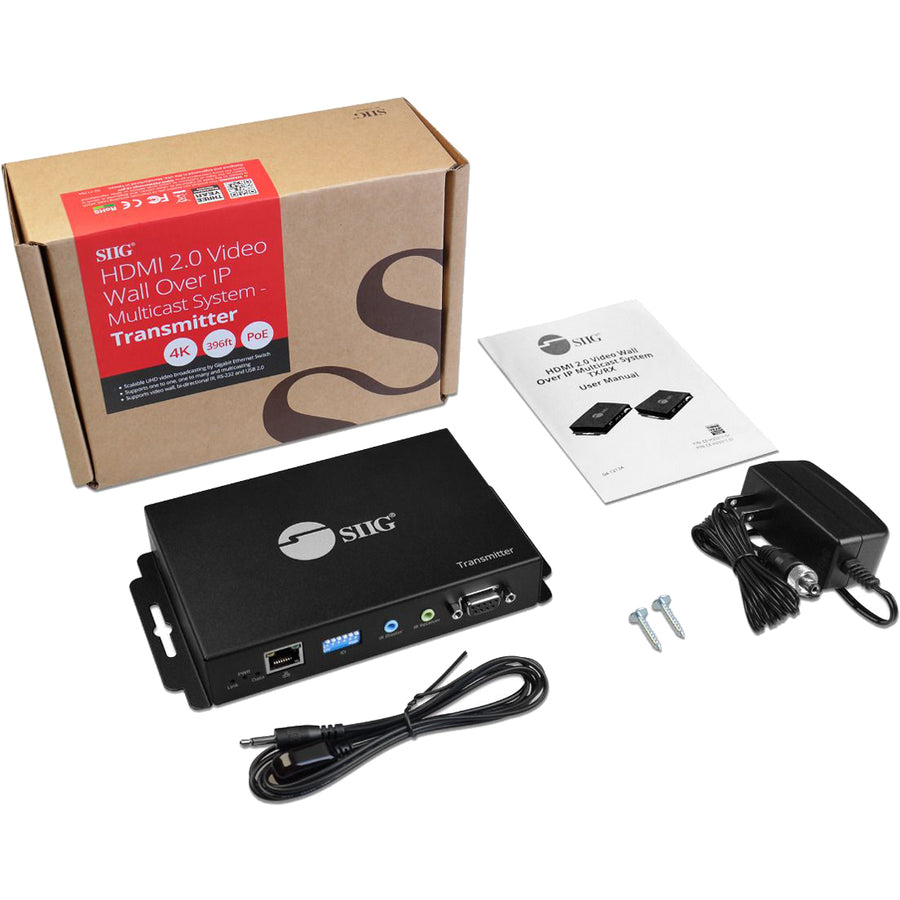 SIIG HDMI 2.0 4k@60Hz Over IP Matrix and Video Wall - Transmitter CE-H25211-S1