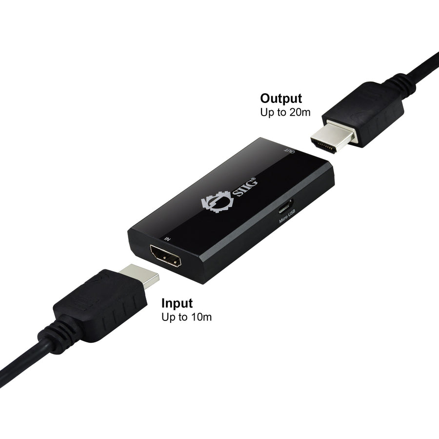 SIIG HDMI 2.0 Repeater - 4Kx2K 60Hz CE-H22J14-S1