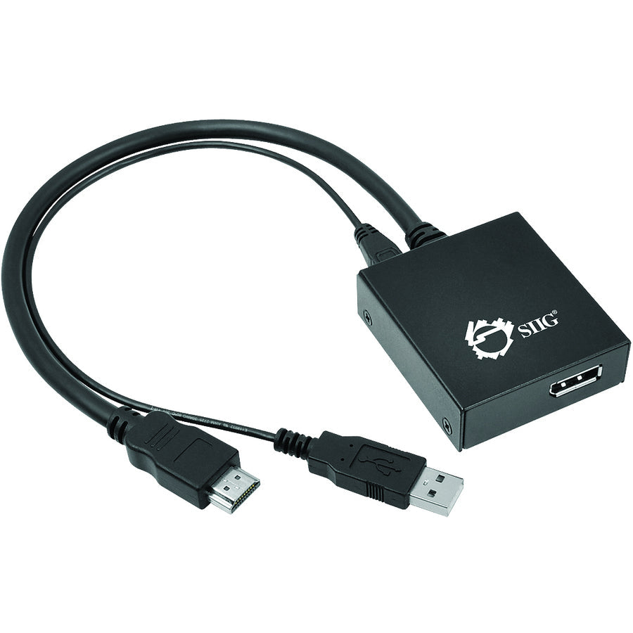 SIIG HDMI to DisplayPort 4K Ultra HD Active Adapter CE-H22A11-S1