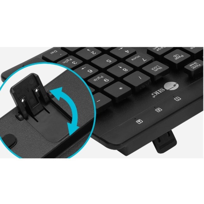 SIIG Industrial Grade Washable & Dustproof USB Multimedia Keyboard JK-US0U11-S1