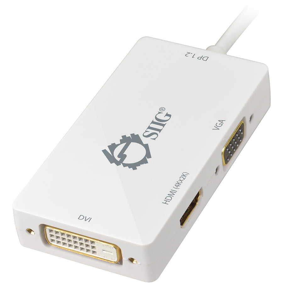 SIIG Mini DisplayPort 1.2 to 4K HDMI/DVI/VGA Conversion Adapter CB-DP1H11-S1