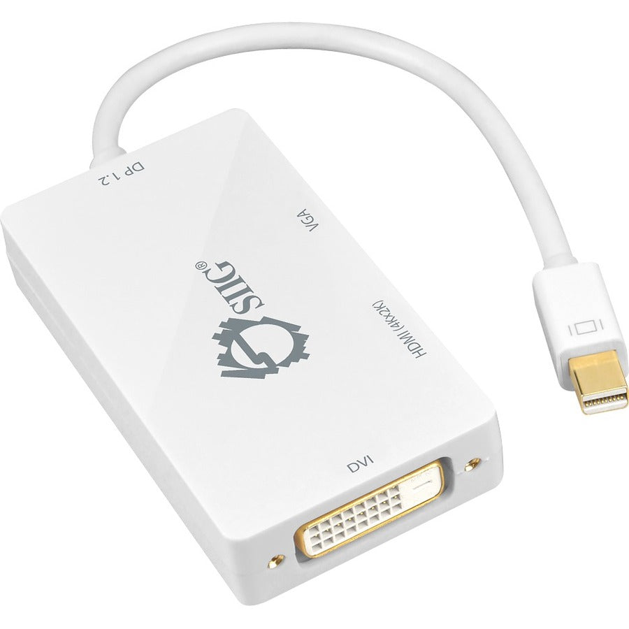SIIG Mini DisplayPort 1.2 to 4K HDMI/DVI/VGA Conversion Adapter CB-DP1H11-S1