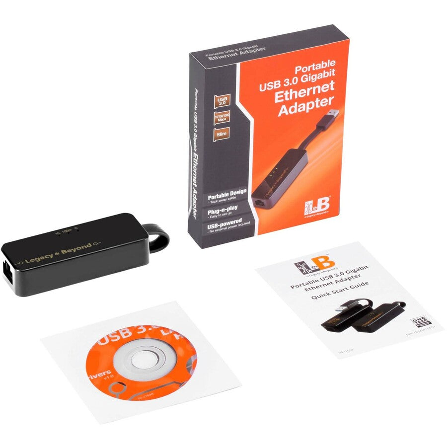 SIIG Portable USB 3.0 Gigabit Ethernet Adapter LB-US0714-S1