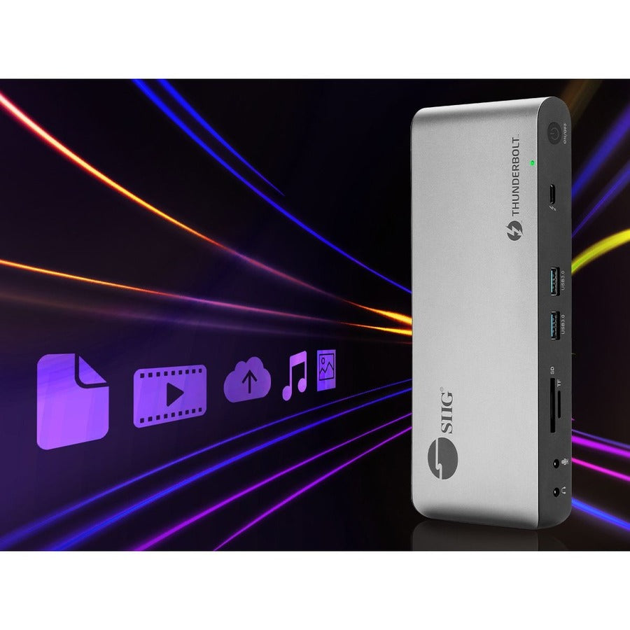 SIIG Quad Display Thunderbolt 4 Docking Station & PD JU-DK0U11-S1