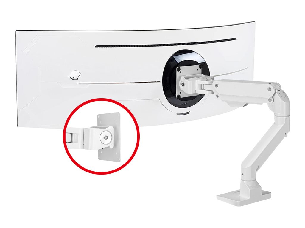SIIG Single Heavy Duty 34- 49" Monitor Arm with Easy Top Mounting - Weight Between 22-44 lbs - Mounting kit (adjustable monitor CE-MT3S11-S1
