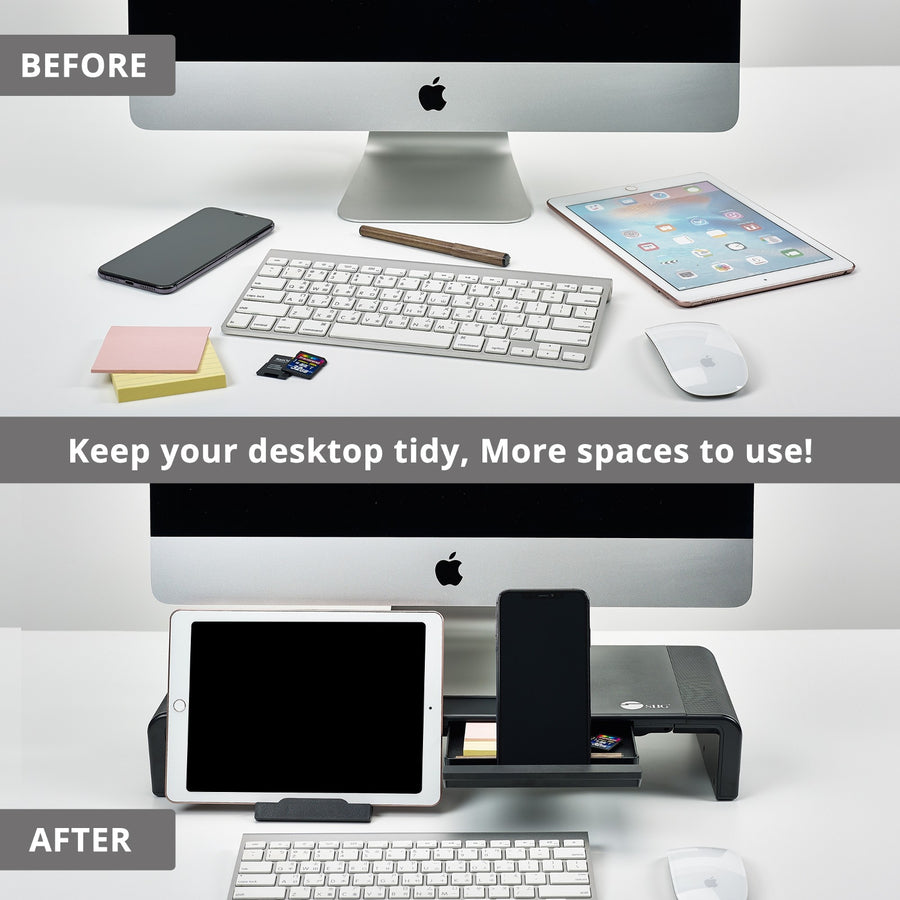 SIIG Stylish Foldable Monitor Stand CE-MT2P12-S1