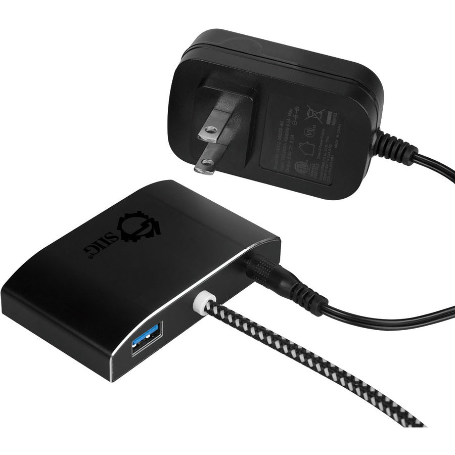 SIIG SuperSpeed USB 3.0 4-Port Powered Hub JU-H40F12-S1