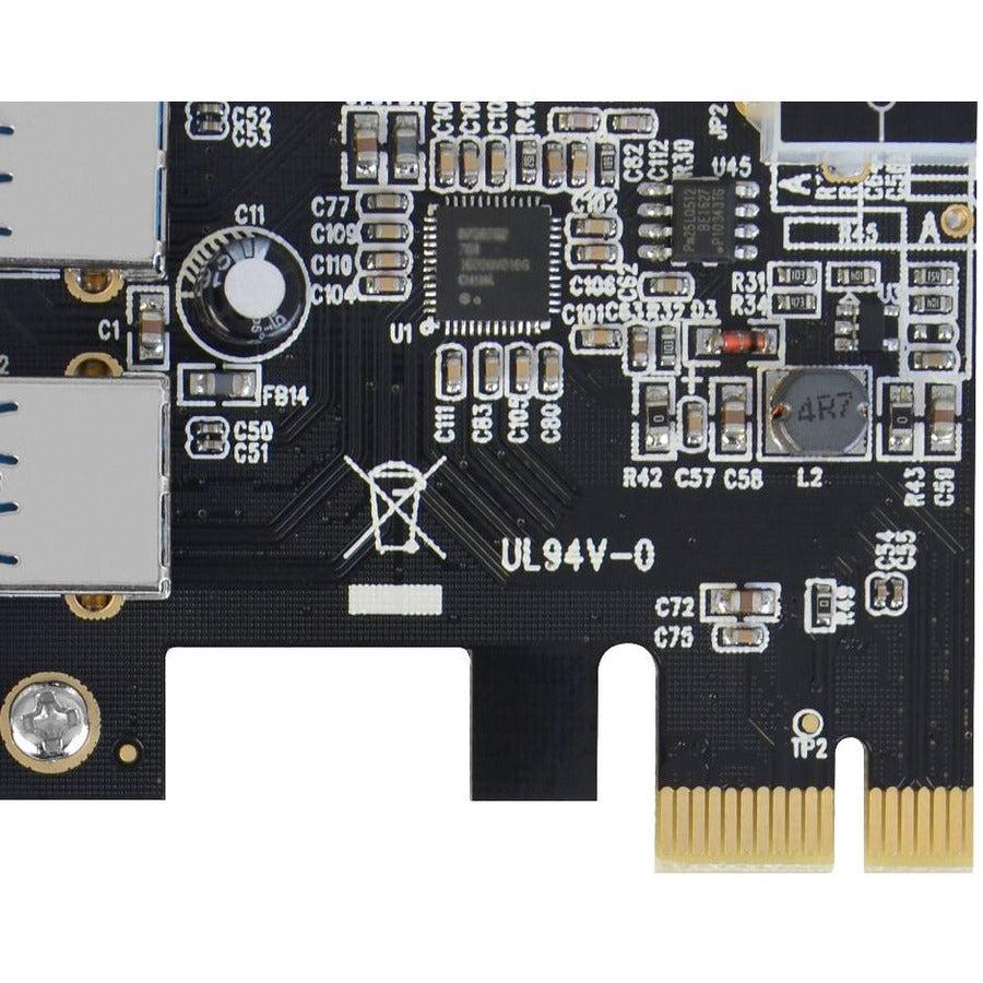 SIIG USB 3.0 2 Port (Ext) PCIe Host Card - UASP LB-US0314-S1