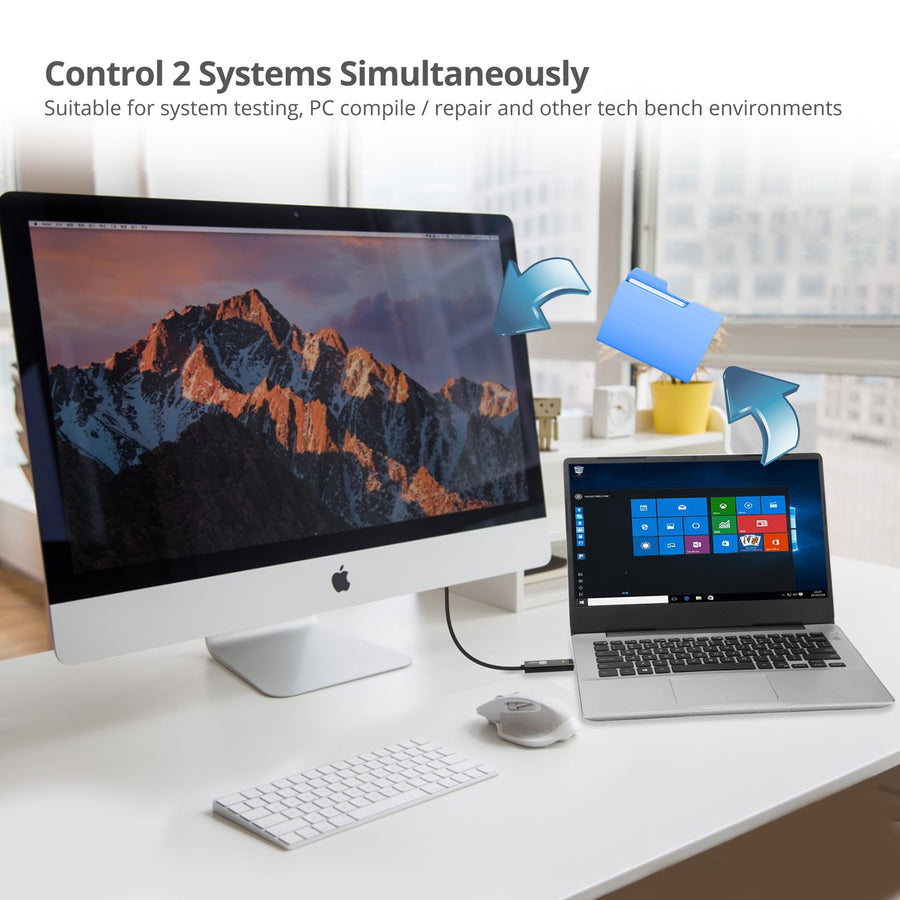 SIIG USB 3.0 A/C Data KM Magic Switch Console Cable JU-CSL211-S1