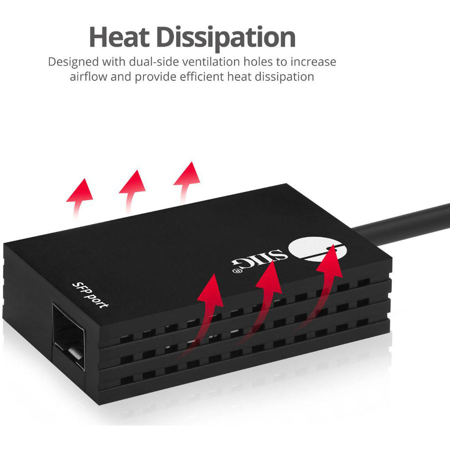 SIIG USB 3.0 to SFP Gigabit Ethernet Adapter JU-NE0B11-S1