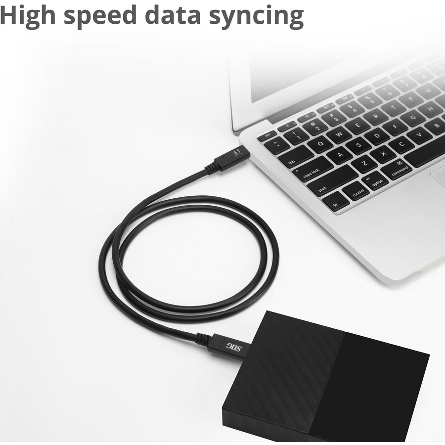 SIIG USB 3.1 Type-C Gen 1 Cable 60W - 1M CB-TC0D11-S1