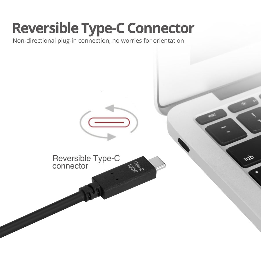 SIIG USB 3.1 Type-C Gen 2 Cable 100W - 1M CB-TC0F11-S1