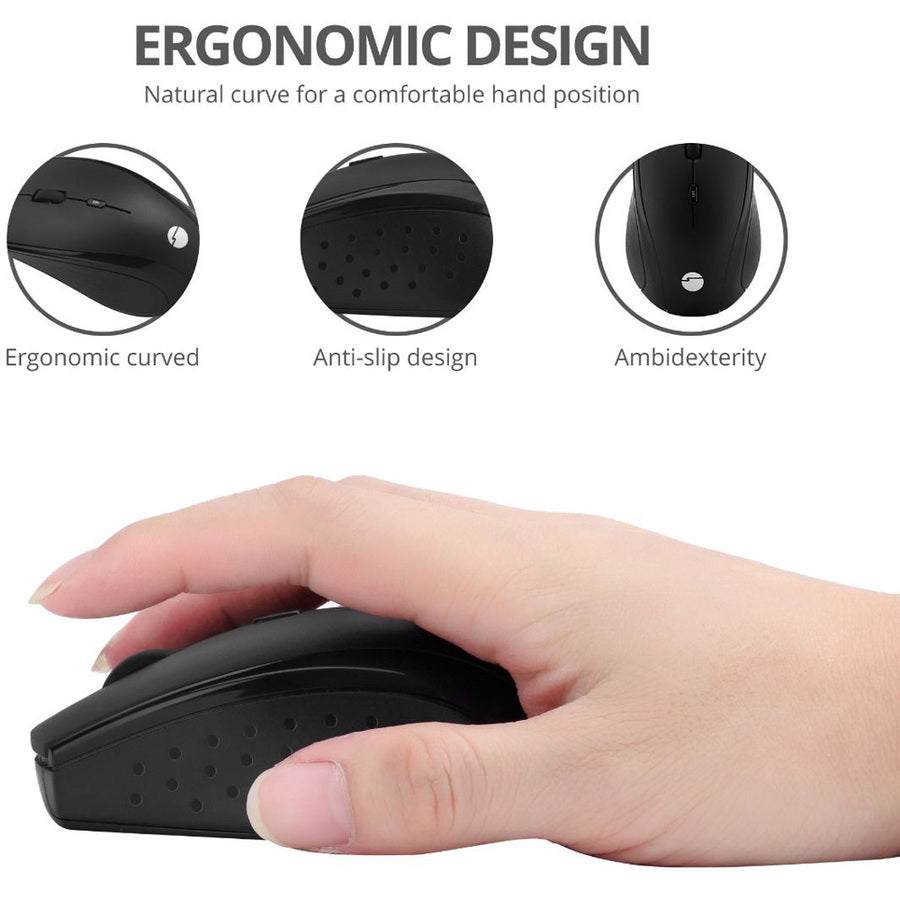 SIIG USB-C Wireless 2.4G 3-Button Mouse JK-WR0U11-S1