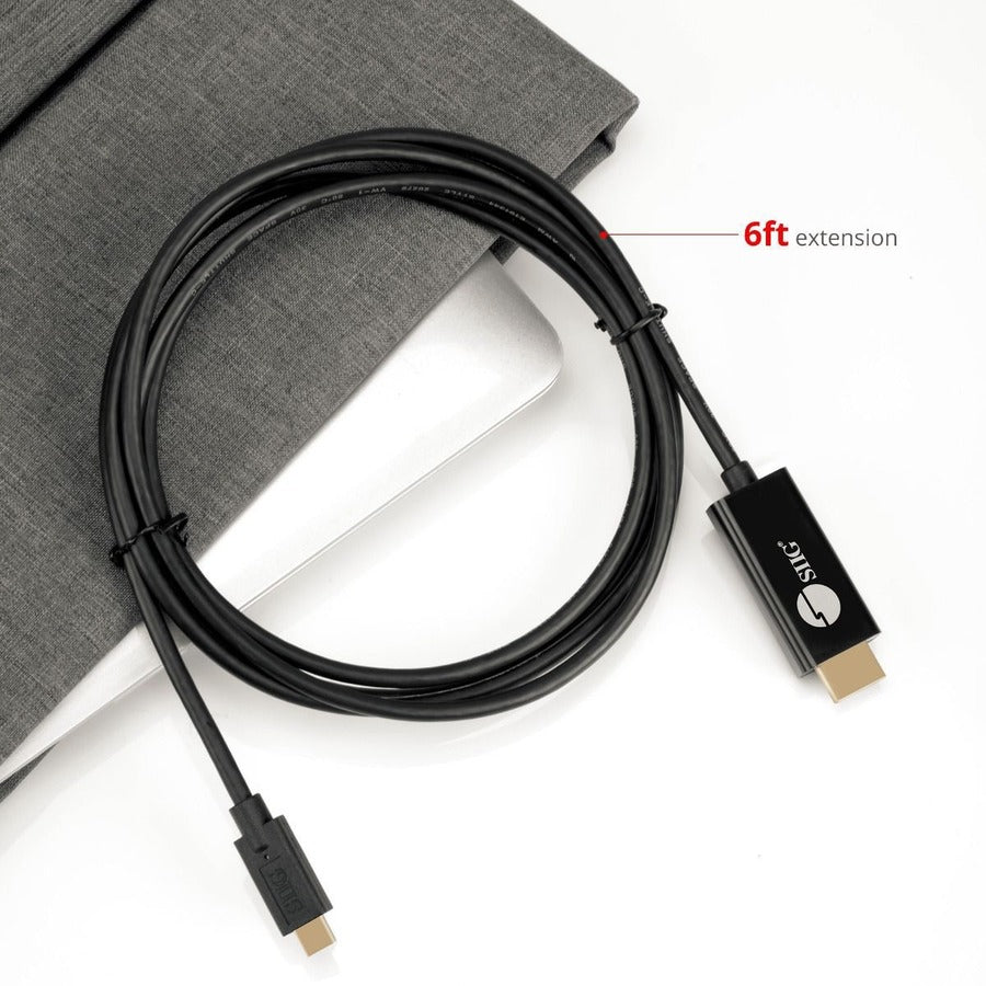 SIIG USB-C to 4K60Hz HDR HDMI 2.0 Active Cable - 2M CB-TC0J11-S1