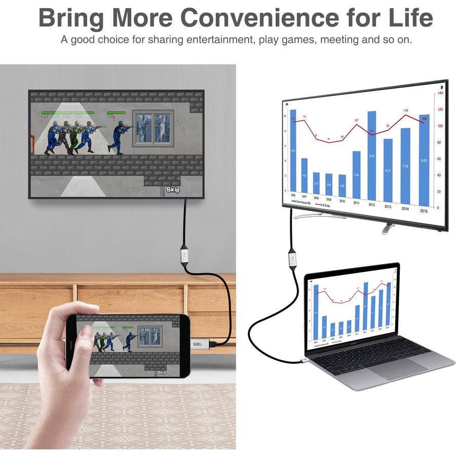 SIIG USB-C to HDMI 4K 60Hz Active Cable - 5M CB-TC0511-S1