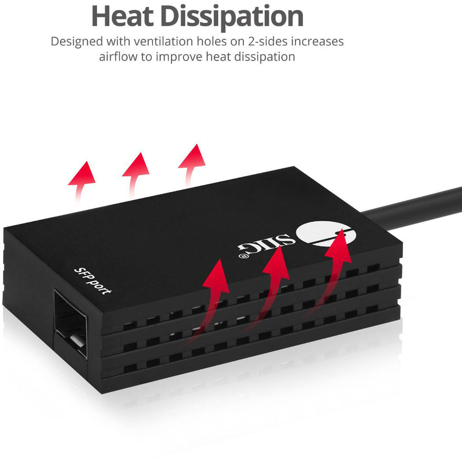 SIIG USB-C to SFP Gigabit Ethernet Adapter JU-NE0C11-S1