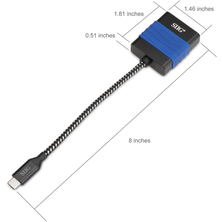 SIIG USB Type-C to HDMI Cable Adapter - 4Kx2K CB-TC0014-S2
