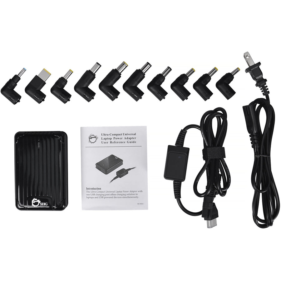 SIIG Ultra-Compact Universal Laptop Power Adapter - 65W AC-PW1112-S1