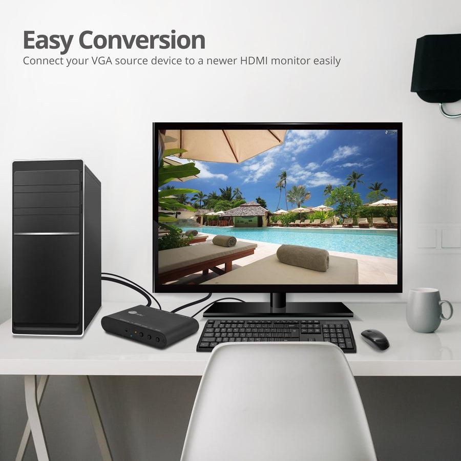 SIIG VGA & Audio to HDMI Scaler Converter CE-H23V11-S1