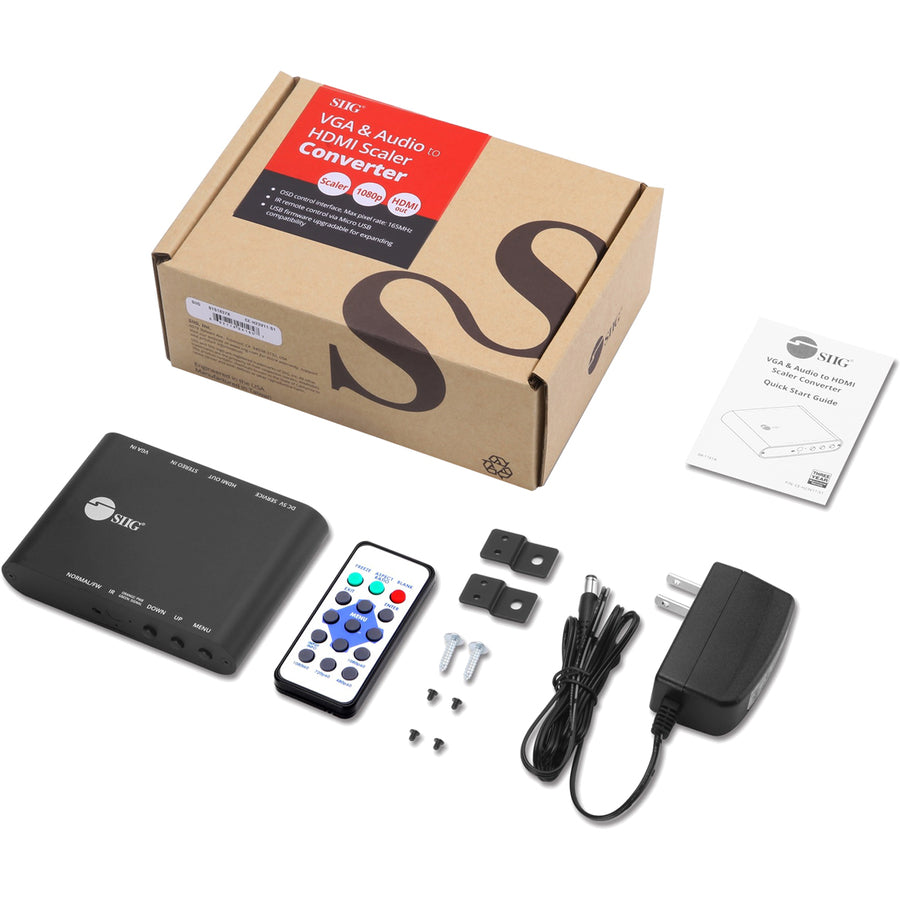 SIIG VGA & Audio to HDMI Scaler Converter CE-H23V11-S1