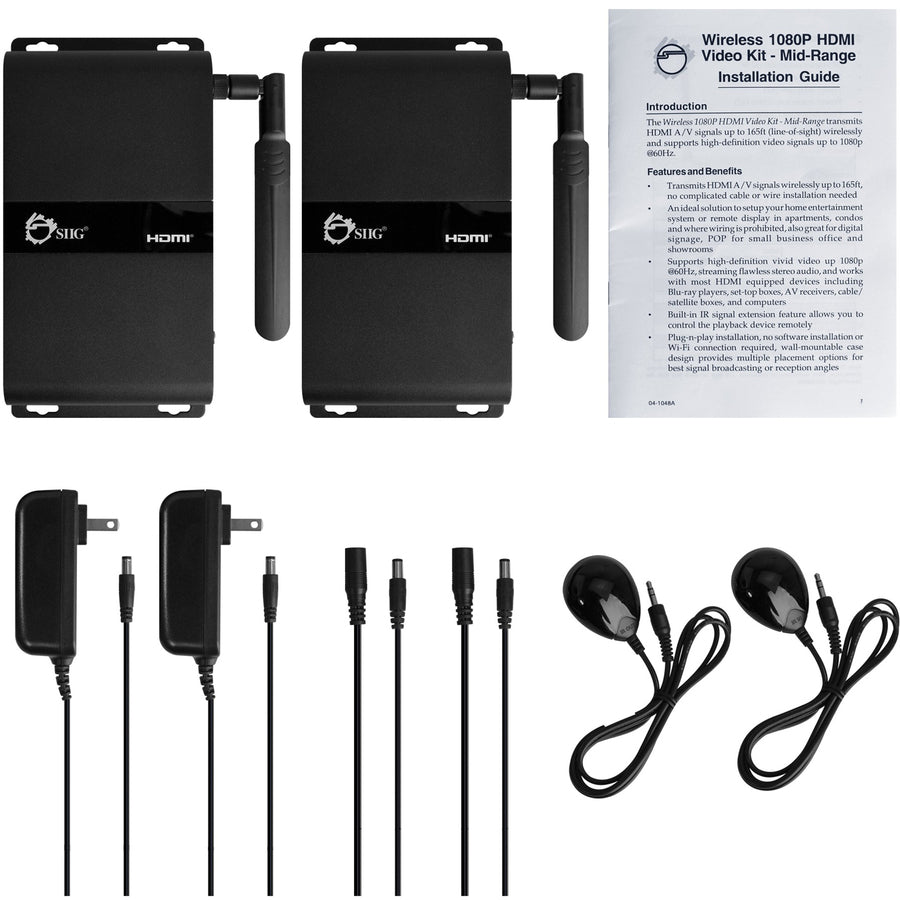 SIIG Wireless 1080P HDMI Video Kit - Mid-Range CE-H22G12-S1