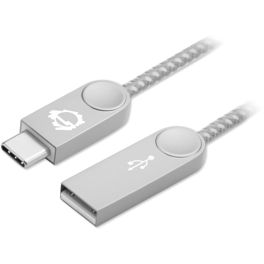 SIIG Zinc Alloy USB-C to USB-A Charging & Sync Braided Cable - 3.3ft, 2-Pack CB-US0M11-S1