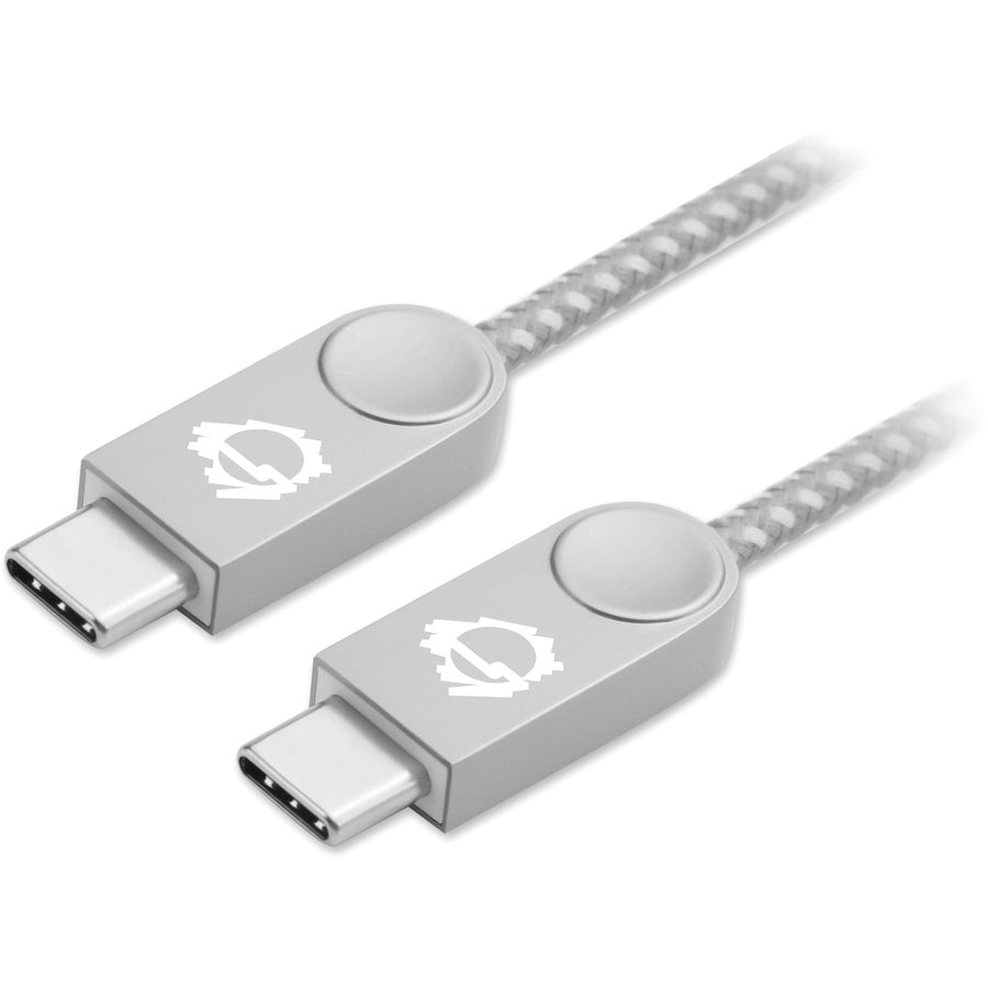 SIIG Zinc Alloy USB-C to USB-C Charging & Sync Braided Cable - 1.65ft, 2-Pack CB-US0P11-S1