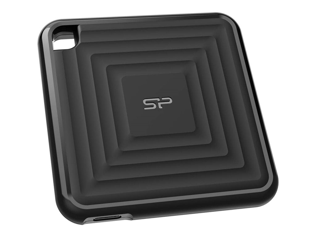 SILICON POWER PC60 - SSD - 2 TB - retail package - external (portable) - USB 3.2 Gen 2 (USB-C connector) - black SP020TBPSDPC60CKTC