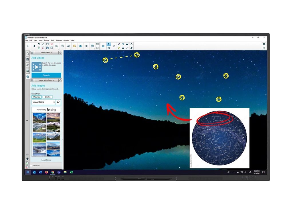 SMART Board GX175-V3 - 75 Diagonal Class GX (V3) Series LED-backlit LCD display - interactive - with whiteboard and touchscreen GX175-V3-AMG1