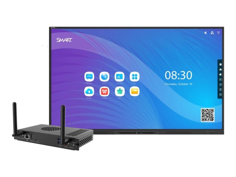 SMART Board GX186-V3 - 86 Diagonal Class GX (V3) Series LED-backlit LCD display - interactive - with whiteboard and touchscreen GX186-V3-AMG1