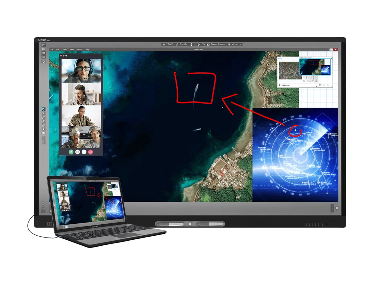 SMART Board M465-V5-P - 65 Diagonal Class M Pro high secure Series LED-backlit LCD display - interactive - with touchscreen (multi