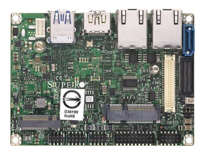 SUPERMICRO A2SAP-E - Motherboard - Pico-ITX 2.5 SBC - Intel Atom x5 E3940 - USB 3.2 Gen 1 - 2 x Gigabit LAN - onboard graphics MBD-A2SAP-E-O