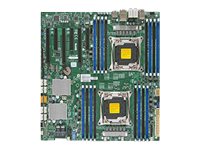 SUPERMICRO X10DAC - Motherboard - extended ATX - LGA2011-v3 Socket - 2 CPUs supported - C612 Chipset - USB 3.0 - 2 x Gigabit MBD-X10DAC-B