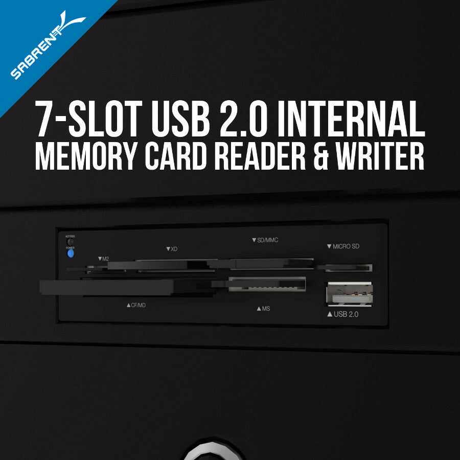 Sabrent 7 Slot Usb 2.0 Internal Memory Card Reader & Writer