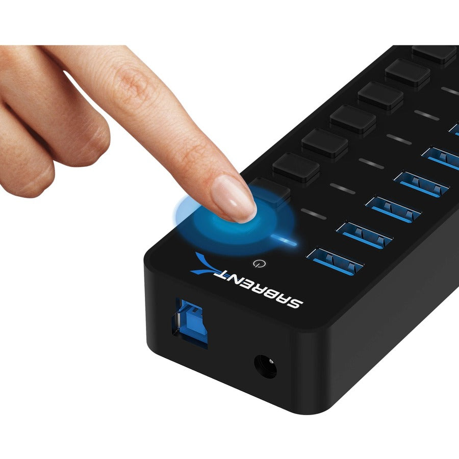 Sabrent 7 USB 3.0 Port + 3 Smart Charging Ports Hub HB-B7C3