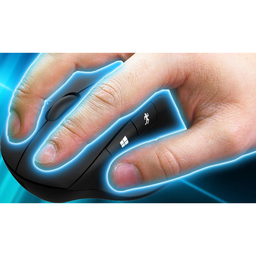 Sabrent Ergonomic 2.4GHz Wireless Rechargeable Mouse with 4D Function MS-WRCH-PK50