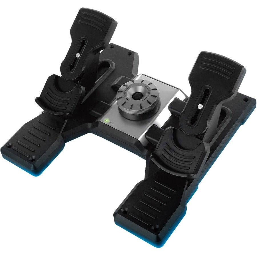 Saitek Flight Rudder Pedals Professional Simulation Rudder Pedals with Toe Brake 945-000024