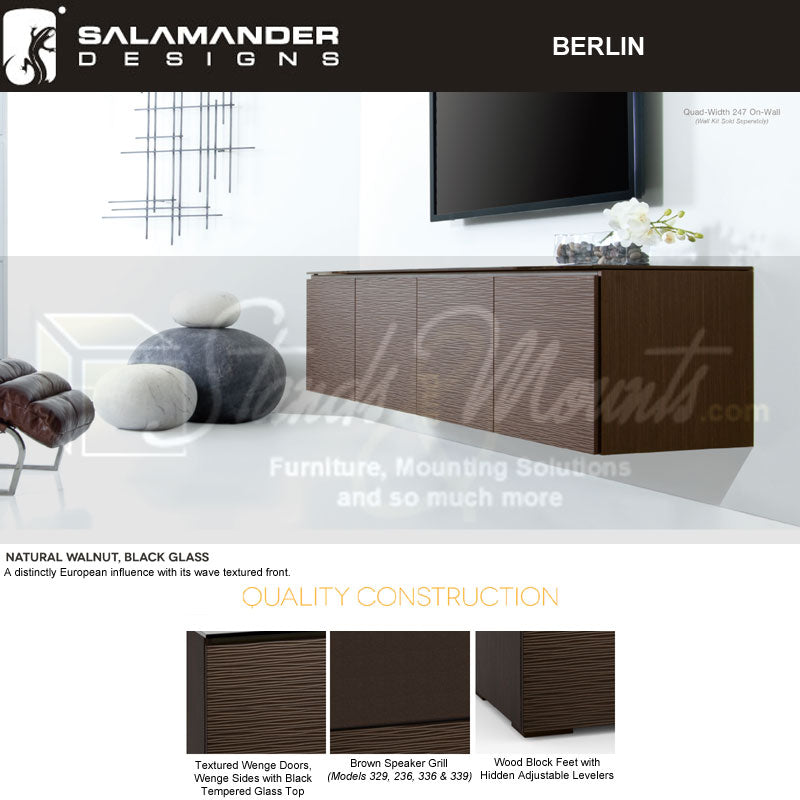 Salamander Berlin 323 Corner Module Wenge – Space-Saving Living Room Solution