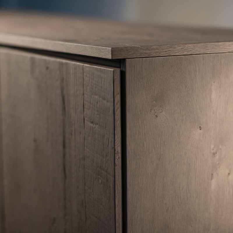 Salamander Lancaster 323 Barnboard Oak AV Cabinet with Soft-Close Doors